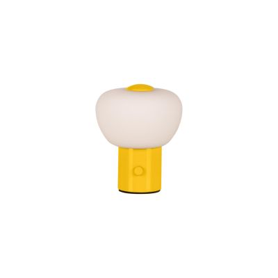 Lucide GUSTAV - Rechargeable Table lamp - Battery pack - Ø 8 cm - LED Dim. - 1x0,8W 2700K - Yellow
